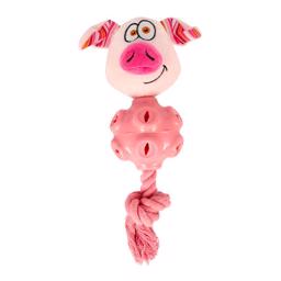 Dogman Toys PiggeGum Pigs Ball With Piv and Rope